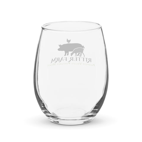 Stemless wine glass