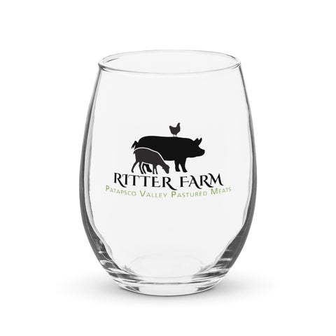 Stemless wine glass