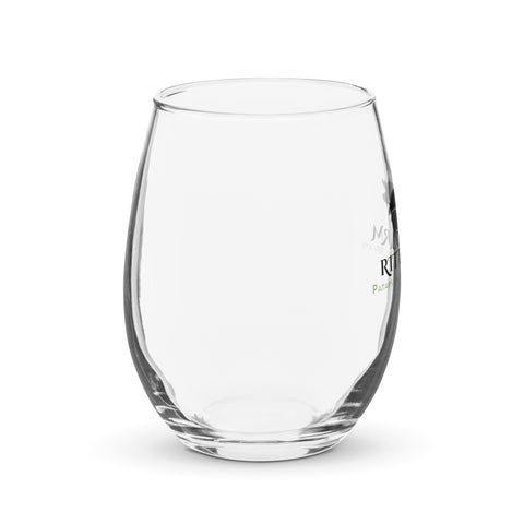 Stemless wine glass